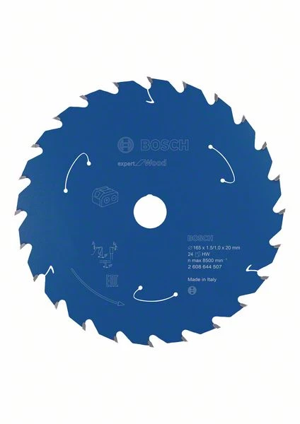 Bosch Bleu Accessoires Lame De Scie Circulaire 165 Mm Lame De Scie Circulaire En Carbure Expert En Bois Pour Scies Sans Fil 165 X 20 X T24 2608644507 4 Bosch Bleu Accessoires Lame De Scie Circulaire 165 Mm Lame De Scie Circulaire En Carbure Expert En Bois Pour Scies Sans Fil 165 X 20 X T24 2608644507 – Image 2