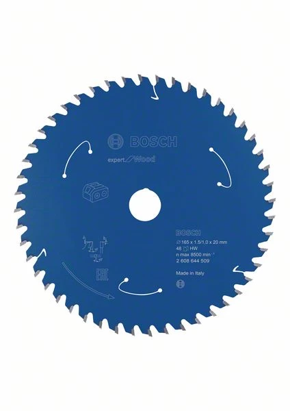 Bosch Bleu Accessoires Lame De Scie Circulaire 165 Mm Lame De Scie Circulaire En Carbure Expert En Bois Pour Scies Sans Fil 165 X 20 X T48 2608644509 4 Bosch Bleu Accessoires Lame De Scie Circulaire 165 Mm Lame De Scie Circulaire En Carbure Expert En Bois Pour Scies Sans Fil 165 X 20 X T48 2608644509 – Image 2