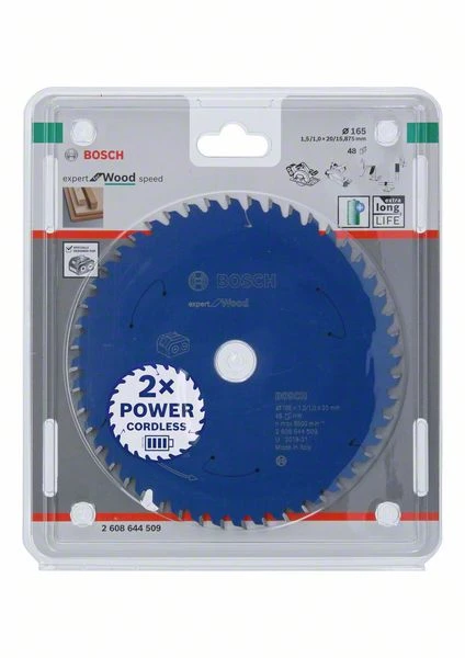 Bosch Bleu Accessoires Lame De Scie Circulaire 165 Mm Lame De Scie Circulaire En Carbure Expert En Bois Pour Scies Sans Fil 165 X 20 X T48 2608644509 3 Bosch Bleu Accessoires Lame De Scie Circulaire 165 Mm Lame De Scie Circulaire En Carbure Expert En Bois Pour Scies Sans Fil 165 X 20 X T48 2608644509