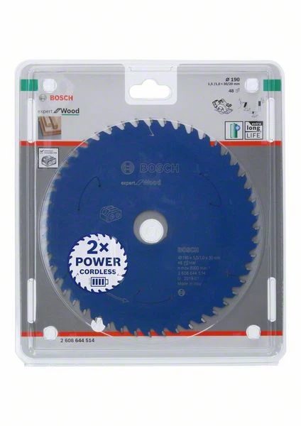 Bosch Bleu Accessoires Lame De Scie Circulaire 190 Mm Lame De Scie Circulaire En Carbure Expert En Bois Pour Scies Sans Fil 190 X 30 X T48 2608644514 3 Bosch Bleu Accessoires Lame De Scie Circulaire 190 Mm Lame De Scie Circulaire En Carbure Expert En Bois Pour Scies Sans Fil 190 X 30 X T48 2608644514