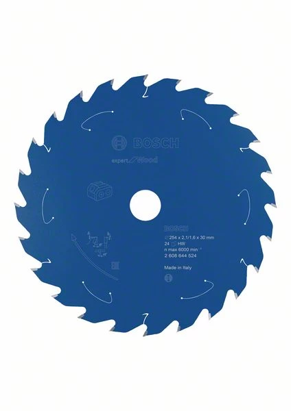 Bosch Bleu Accessoires Lame De Scie Circulaire 254 Mm Lame De Scie Circulaire En Carbure Expert En Bois Pour Scies Sans Fil 254 X 30 X T24 2608644524 4 Bosch Bleu Accessoires Lame De Scie Circulaire 254 Mm Lame De Scie Circulaire En Carbure Expert En Bois Pour Scies Sans Fil 254 X 30 X T24 2608644524 – Image 2