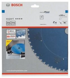 Bosch Bleu Accessoires Lame De Scie Circulaire 160 Mm Lame De Scie Circulaire En Carbure Expert Pour Acier 160 X 20 X 30T 2608643054