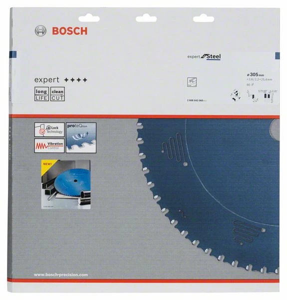 Bosch Bleu Accessoires Lame De Scie Circulaire 305 Mm Lame De Scie Circulaire En Carbure Expert Pour Acier 305 X 25,4 X 60T 2608643060 3 Bosch Bleu Accessoires Lame De Scie Circulaire 305 Mm Lame De Scie Circulaire En Carbure Expert Pour Acier 305 X 25,4 X 60T 2608643060