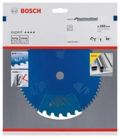 Bosch Bleu Accessoires Lame De Scie Circulaire 185 Mm Lame De Scie Circulaire En Carbure Expert Pour Acier Inoxydable 185 X 20 X 36T 2608644289