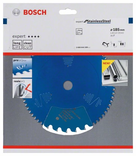 Bosch Bleu Accessoires Lame De Scie Circulaire 185 Mm Lame De Scie Circulaire En Carbure Expert Pour Acier Inoxydable 185 X 20 X 36T 2608644289 3 Bosch Bleu Accessoires Lame De Scie Circulaire 185 Mm Lame De Scie Circulaire En Carbure Expert Pour Acier Inoxydable 185 X 20 X 36T 2608644289