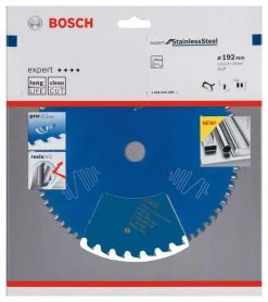 Bosch Bleu Accessoires Lame De Scie Circulaire 192 Mm Lame De Scie Circulaire En Carbure Expert Pour Acier Inoxydable 192 X 20 X 38T 2608644288