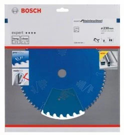 Bosch Bleu Accessoires Lame De Scie Circulaire 230 Mm Lame De Scie Circulaire En Carbure Expert Pour Acier Inoxydable 230 X 25,4 X 46T 2608644287