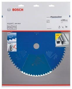Bosch Bleu Accessoires Lame De Scie Circulaire 355 Mm Lame De Scie Circulaire En Carbure Expert Pour Acier Inoxydable 355 X 25,4 X 70T 2608644283