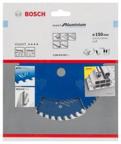 Bosch Bleu Accessoires Lame De Scie Circulaire 150 Mm Lame De Scie Circulaire En Carbure Expert Pour Aluminium 150 X 20 X 42T 2608644093