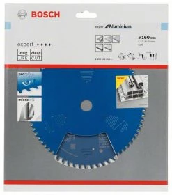 Bosch Bleu Accessoires Lame De Scie Circulaire 160 Mm Lame De Scie Circulaire En Carbure Expert Pour Aluminium 160 X 20 X 52T 2608644094