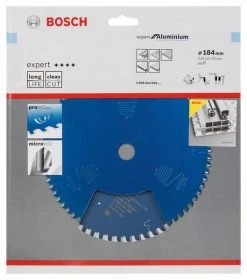 Bosch Bleu Accessoires Lame De Scie Circulaire 184 Mm Lame De Scie Circulaire En Carbure Expert Pour Aluminium 184 X 20 X 56T 2608644099