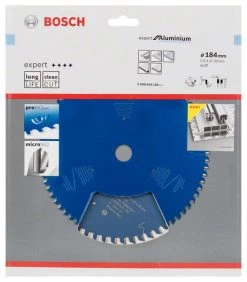 Bosch Bleu Accessoires Lame De Scie Circulaire 184 Mm Lame De Scie Circulaire En Carbure Expert Pour Aluminium 184 X 30 X 56T 2608644100