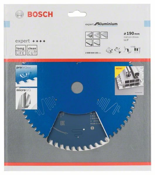 Bosch Bleu Accessoires Lame De Scie Circulaire 190 Mm Lame De Scie Circulaire En Carbure Expert Pour Aluminium 190 X 20 X 56T 2608644101 3 Bosch Bleu Accessoires Lame De Scie Circulaire 190 Mm Lame De Scie Circulaire En Carbure Expert Pour Aluminium 190 X 20 X 56T 2608644101
