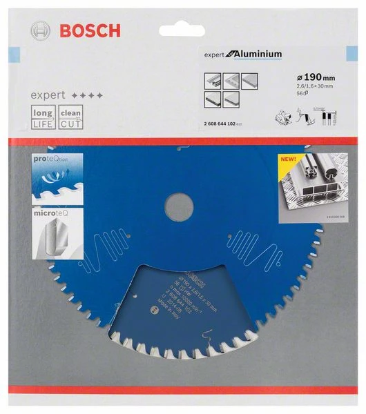 Bosch Bleu Accessoires Lame De Scie Circulaire 190 Mm Lame De Scie Circulaire En Carbure Expert Pour Aluminium 190 X 30 X 56T 2608644102 3 Bosch Bleu Accessoires Lame De Scie Circulaire 190 Mm Lame De Scie Circulaire En Carbure Expert Pour Aluminium 190 X 30 X 56T 2608644102