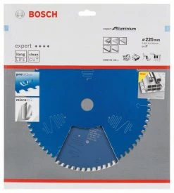 Bosch Bleu Accessoires Lame De Scie Circulaire 225 Mm Lame De Scie Circulaire En Carbure Expert Pour Aluminium 225 X 30 X 68T 2608644118