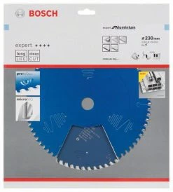 Bosch Bleu Accessoires Lame De Scie Circulaire 230 Mm Lame De Scie Circulaire En Carbure Expert Pour Aluminium 230 X 30 X 64T 2608644106