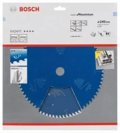 Bosch Bleu Accessoires Lame De Scie Circulaire 240 Mm Lame De Scie Circulaire En Carbure Expert Pour Aluminium 240 X 30 X 80T 2608644108