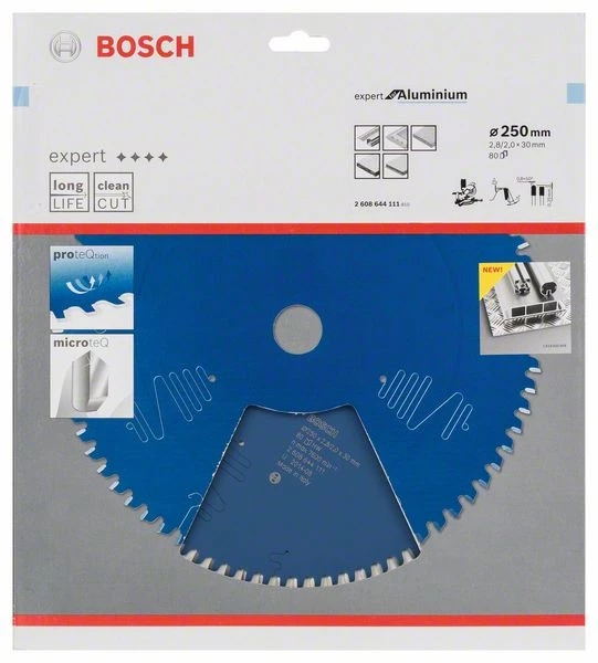 Bosch Bleu Accessoires Lame De Scie Circulaire 250 Mm Lame De Scie Circulaire En Carbure Expert Pour Aluminium 250 X 30 X 80T 2608644111 3 Bosch Bleu Accessoires Lame De Scie Circulaire 250 Mm Lame De Scie Circulaire En Carbure Expert Pour Aluminium 250 X 30 X 80T 2608644111