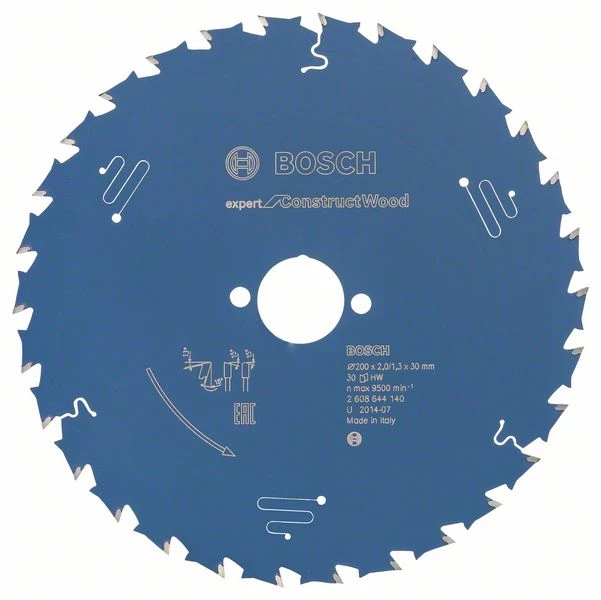 Bosch Bleu Accessoires Lame De Scie Circulaire 200 Mm Lame De Scie Circulaire En Carbure Expert Pour Bois De Construction 200 X 30 X 30T 2608644140 4 Bosch Bleu Accessoires Lame De Scie Circulaire 200 Mm Lame De Scie Circulaire En Carbure Expert Pour Bois De Construction 200 X 30 X 30T 2608644140 – Image 2