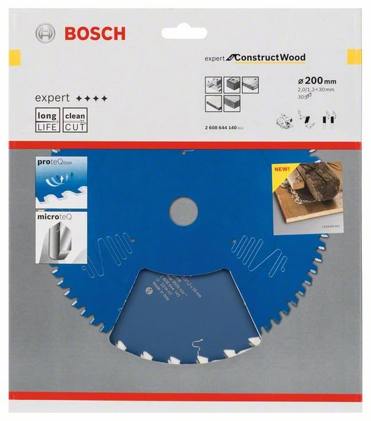 Bosch Bleu Accessoires Lame De Scie Circulaire 200 Mm Lame De Scie Circulaire En Carbure Expert Pour Bois De Construction 200 X 30 X 30T 2608644140 3 Bosch Bleu Accessoires Lame De Scie Circulaire 200 Mm Lame De Scie Circulaire En Carbure Expert Pour Bois De Construction 200 X 30 X 30T 2608644140
