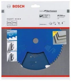 Bosch Bleu Accessoires Lame De Scie Circulaire 210 Mm Lame De Scie Circulaire En Carbure Expert Pour Fibre Ciment 210 X 30 X 6T 2608644345