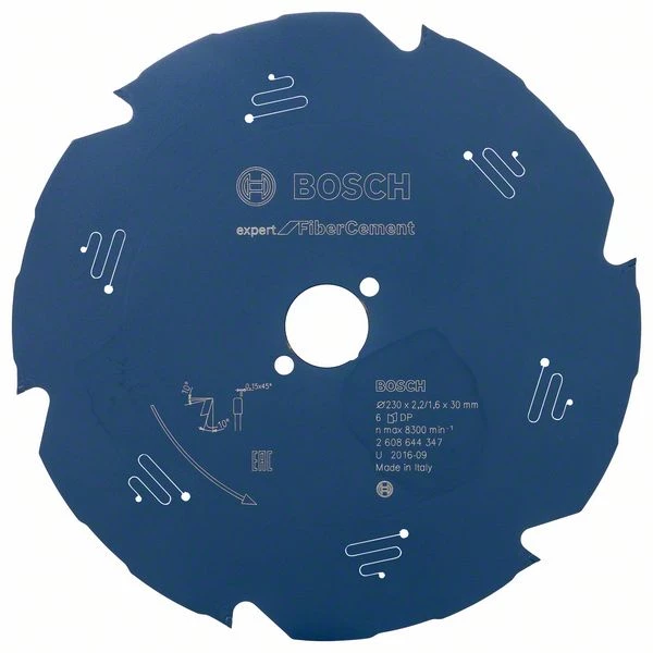 Bosch Bleu Accessoires Lame De Scie Circulaire 230 Mm Lame De Scie Circulaire En Carbure Expert Pour Fibre Ciment 230 X 30 X 6T 2608644347 4 Bosch Bleu Accessoires Lame De Scie Circulaire 230 Mm Lame De Scie Circulaire En Carbure Expert Pour Fibre Ciment 230 X 30 X 6T 2608644347 – Image 2