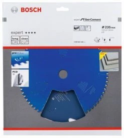 Bosch Bleu Accessoires Lame De Scie Circulaire 235 Mm Lame De Scie Circulaire En Carbure Expert Pour Fibre Ciment 235 X 30 X 6T 2608644348