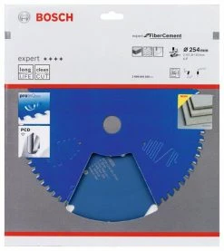 Bosch Bleu Accessoires Lame De Scie Circulaire 254 Mm Lame De Scie Circulaire En Carbure Expert Pour Fibre Ciment 254 X 30 X 6T 2608644350