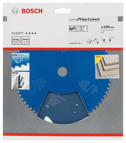 Bosch Bleu Accessoires Lame De Scie Circulaire 190 Mm Lame De Scie Circulaire En Carbure Expert Pour Fibres De Ciment 190 X 20 X 4T 2608644124 3 Bosch Bleu Accessoires Lame De Scie Circulaire 190 Mm Lame De Scie Circulaire En Carbure Expert Pour Fibres De Ciment 190 X 20 X 4T 2608644124
