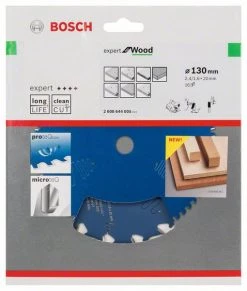 Bosch Bleu Accessoires Lame De Scie Circulaire 130 Mm Lame De Scie Circulaire En Carbure Expert Pour Le Bois 130 X 20 X 16T 2608644005