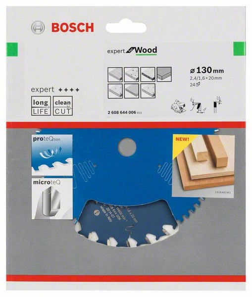Bosch Bleu Accessoires Lame De Scie Circulaire 130 Mm Lame De Scie Circulaire En Carbure Expert Pour Le Bois 130 X 20 X 24T 2608644006 3 Bosch Bleu Accessoires Lame De Scie Circulaire 130 Mm Lame De Scie Circulaire En Carbure Expert Pour Le Bois 130 X 20 X 24T 2608644006