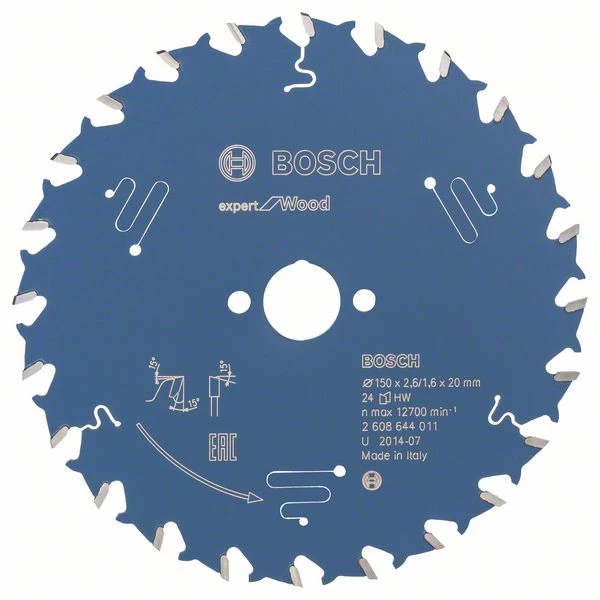 Bosch Bleu Accessoires Lame De Scie Circulaire 150 Mm Lame De Scie Circulaire En Carbure Expert Pour Le Bois 150 X 20 X 24T 2608644011 4 Bosch Bleu Accessoires Lame De Scie Circulaire 150 Mm Lame De Scie Circulaire En Carbure Expert Pour Le Bois 150 X 20 X 24T 2608644011 – Image 2