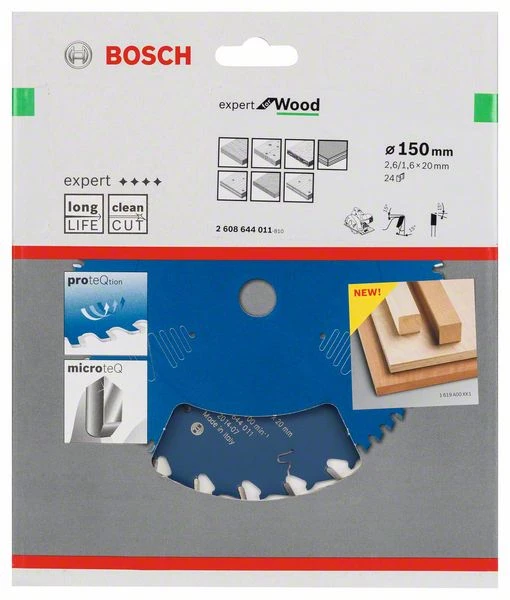 Bosch Bleu Accessoires Lame De Scie Circulaire 150 Mm Lame De Scie Circulaire En Carbure Expert Pour Le Bois 150 X 20 X 24T 2608644011 3 Bosch Bleu Accessoires Lame De Scie Circulaire 150 Mm Lame De Scie Circulaire En Carbure Expert Pour Le Bois 150 X 20 X 24T 2608644011