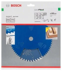 Bosch Bleu Accessoires Lame De Scie Circulaire 165 Mm Lame De Scie Circulaire En Carbure Expert Pour Le Bois 165 X 20 X 48T 2608644024