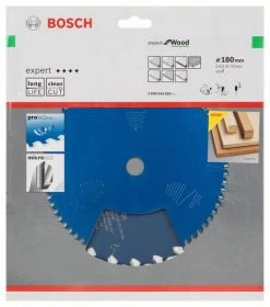 Bosch Bleu Accessoires Lame De Scie Circulaire 180 Mm Lame De Scie Circulaire En Carbure Expert Pour Le Bois 180 X 20 X 24T 2608644029