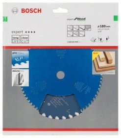 Bosch Bleu Accessoires Lame De Scie Circulaire 180 Mm Lame De Scie Circulaire En Carbure Expert Pour Le Bois 180 X 20 X 36T 2608644030