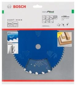 Bosch Bleu Accessoires Lame De Scie Circulaire 180 Mm Lame De Scie Circulaire En Carbure Expert Pour Le Bois 180 X 30 X 24T 2608644032