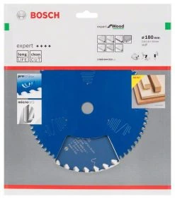 Bosch Bleu Accessoires Lame De Scie Circulaire 180 Mm Lame De Scie Circulaire En Carbure Expert Pour Le Bois 180 X 30 X 36T 2608644033