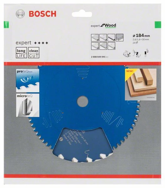 Bosch Bleu Accessoires Lame De Scie Circulaire 184 Mm Lame De Scie Circulaire En Carbure Expert Pour Le Bois 184 X 30 X 24T 2608644041 3 Bosch Bleu Accessoires Lame De Scie Circulaire 184 Mm Lame De Scie Circulaire En Carbure Expert Pour Le Bois 184 X 30 X 24T 2608644041