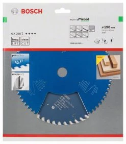Bosch Bleu Accessoires Lame De Scie Circulaire 190 Mm Lame De Scie Circulaire En Carbure Expert Pour Le Bois 190 X 30 X 48T 2608644049