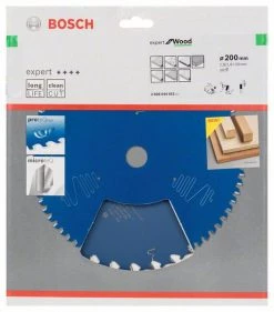 Bosch Bleu Accessoires Lame De Scie Circulaire 200 Mm Lame De Scie Circulaire En Carbure Expert Pour Le Bois 200 X 30 X 30T 2608644052