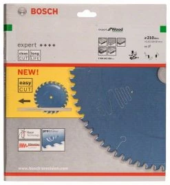 Bosch Bleu Accessoires Lame De Scie Circulaire 210 Mm Lame De Scie Circulaire En Carbure Expert Pour Le Bois 210 X 30 X 48T 2608642496