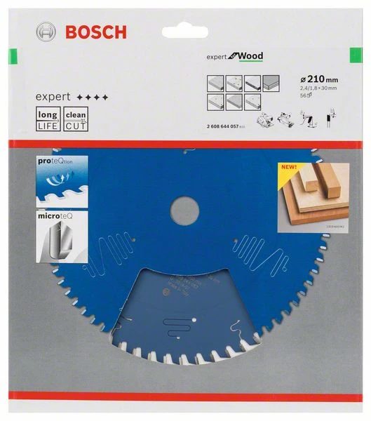 Bosch Bleu Accessoires Lame De Scie Circulaire 210 Mm Lame De Scie Circulaire En Carbure Expert Pour Le Bois 210 X 30 X 56T 2608644057 3 Bosch Bleu Accessoires Lame De Scie Circulaire 210 Mm Lame De Scie Circulaire En Carbure Expert Pour Le Bois 210 X 30 X 56T 2608644057