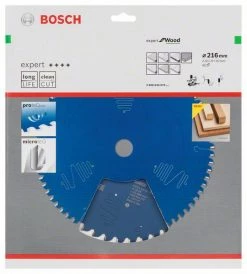 Bosch Bleu Accessoires Lame De Scie Circulaire 216 Mm Lame De Scie Circulaire En Carbure Expert Pour Le Bois 216 X 30 X 40T 2608644079
