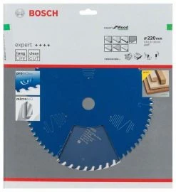 Bosch Bleu Accessoires Lame De Scie Circulaire 220 Mm Lame De Scie Circulaire En Carbure Expert Pour Le Bois 220 X 30 X 48T 2608644088