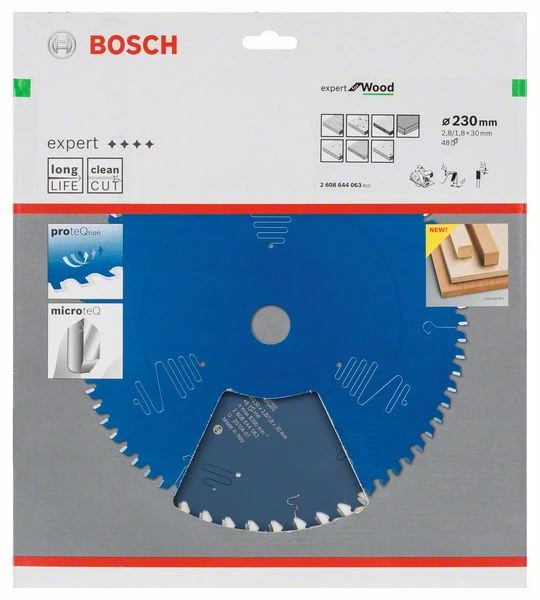 Bosch Bleu Accessoires Lame De Scie Circulaire 230 Mm Lame De Scie Circulaire En Carbure Expert Pour Le Bois 230 X 30 X 48T 2608644063 3 Bosch Bleu Accessoires Lame De Scie Circulaire 230 Mm Lame De Scie Circulaire En Carbure Expert Pour Le Bois 230 X 30 X 48T 2608644063