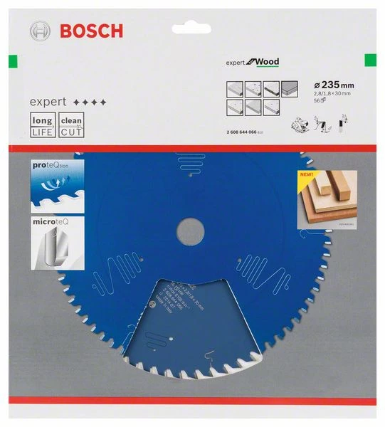 Bosch Bleu Accessoires Lame De Scie Circulaire 235 Mm Lame De Scie Circulaire En Carbure Expert Pour Le Bois 235 X 30 X 56T 2608644066 3 Bosch Bleu Accessoires Lame De Scie Circulaire 235 Mm Lame De Scie Circulaire En Carbure Expert Pour Le Bois 235 X 30 X 56T 2608644066