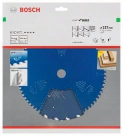 Bosch Bleu Accessoires Lame De Scie Circulaire 237 Mm Lame De Scie Circulaire En Carbure Expert Pour Le Bois 237 X 30 X 24T 2608644067