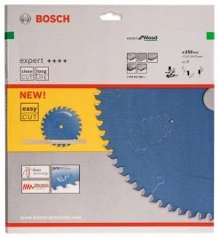 Bosch Bleu Accessoires Lame De Scie Circulaire 250 Mm Lame De Scie Circulaire En Carbure Expert Pour Le Bois 250 X 30 X 60T 2608642498