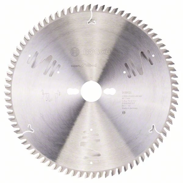 Bosch Bleu Accessoires Lame De Scie Circulaire 250 Mm Lame De Scie Circulaire En Carbure Expert Pour Le Bois 250 X 30 X 80T 2608642507 4 Bosch Bleu Accessoires Lame De Scie Circulaire 250 Mm Lame De Scie Circulaire En Carbure Expert Pour Le Bois 250 X 30 X 80T 2608642507 – Image 2